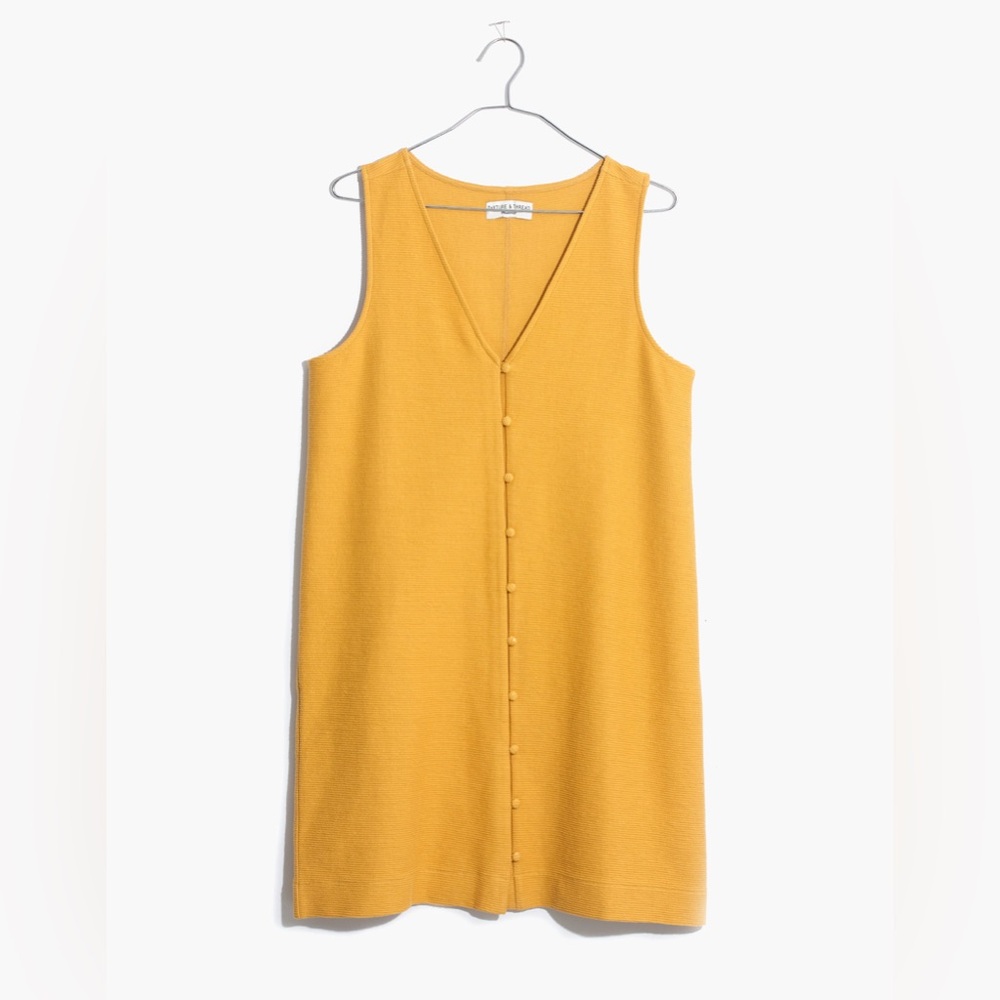 Madewell Texture & Thread Button-Front Tank Dress - image 1